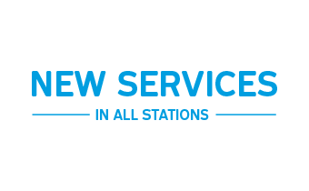 New services in all stations