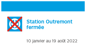 Station Outremont fermée du 10 janvier au 19 août 2022