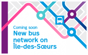 Coming soon New bus network on île-des-Soeurs