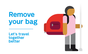 Remove your bag. Let's travel together better