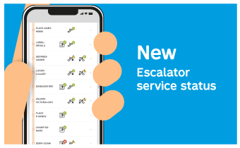 New! Escalator service status
