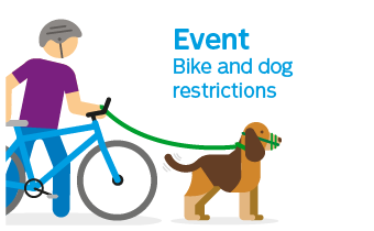 Restrictions dogs and bikes