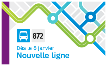 Dès le 8 janvier nouvelle ligne 872